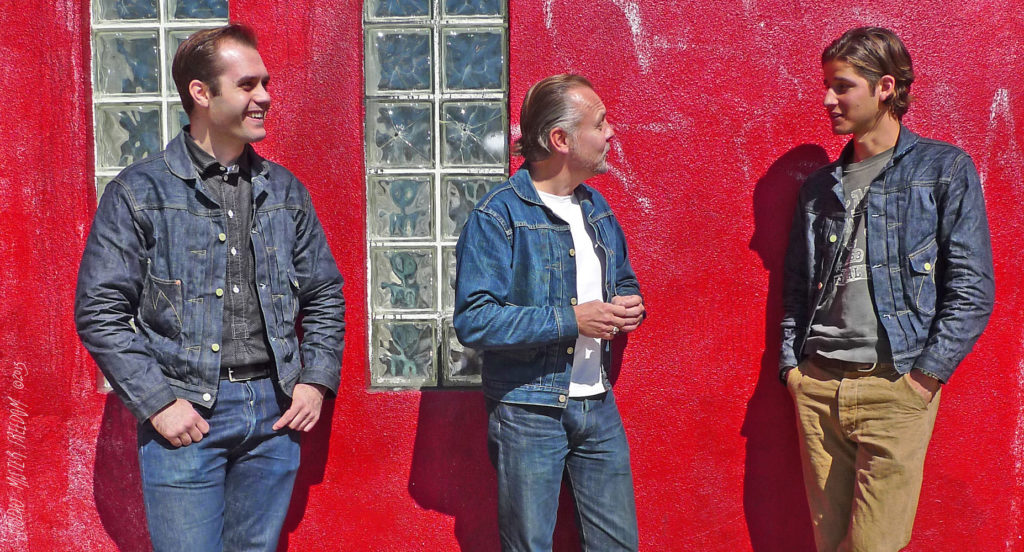 Christophe Loiron (in the middle) wearing his Ranch Blouse Lot 64.