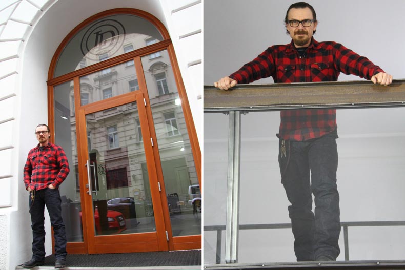 Iron Heart Vienna Martin Novak wearing Iron Heart 634S jeans Rope Dyed