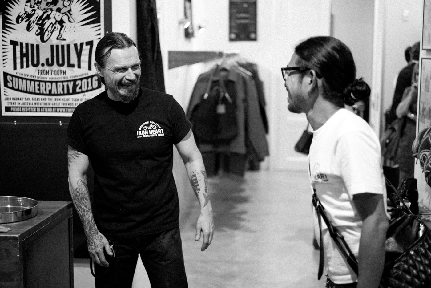 Iron Heart Vienna Martin Novak wearing Iron Heart t-shirt