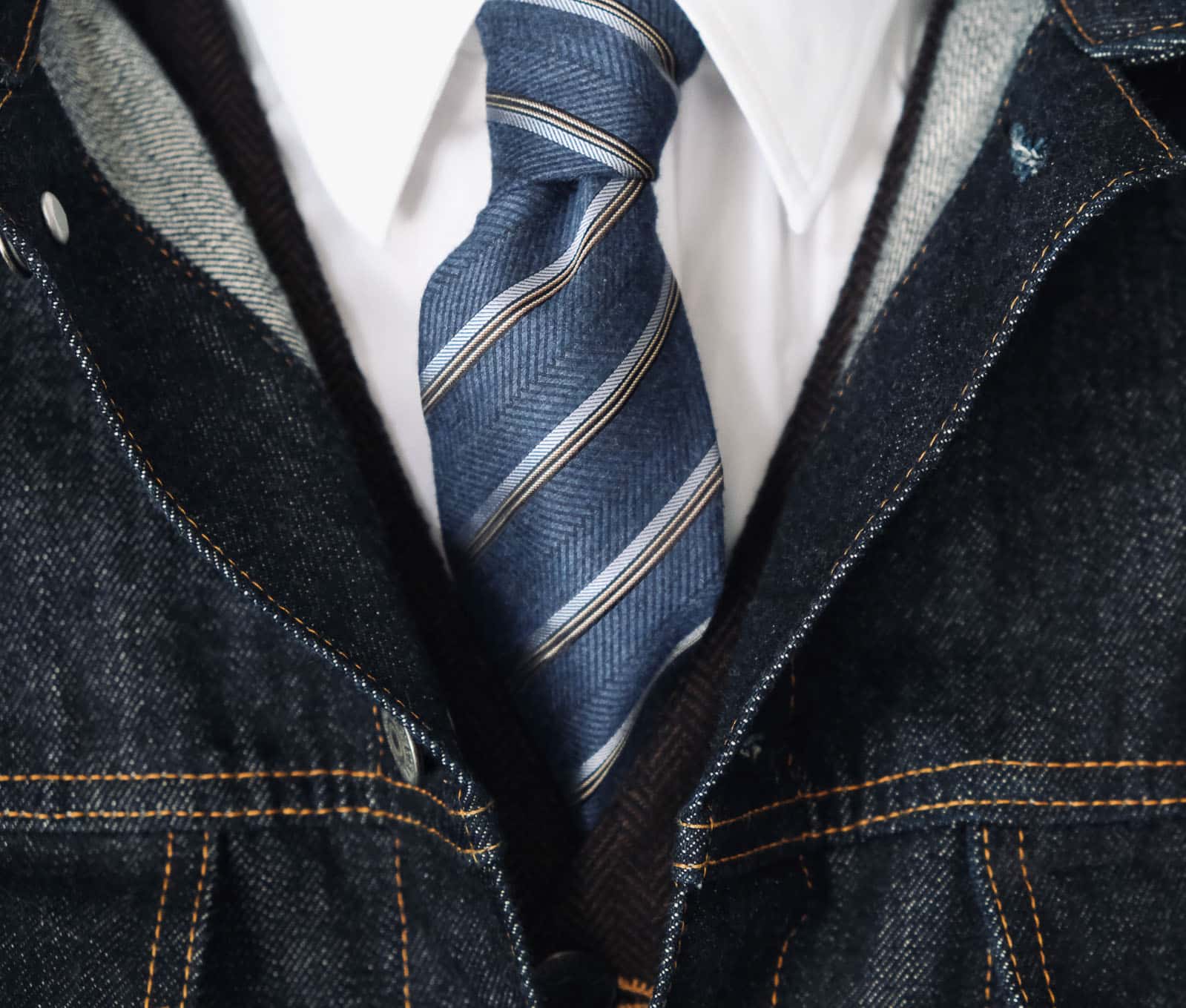 Dressing Up Selvedge: Three White Shirts to Pair with Denim